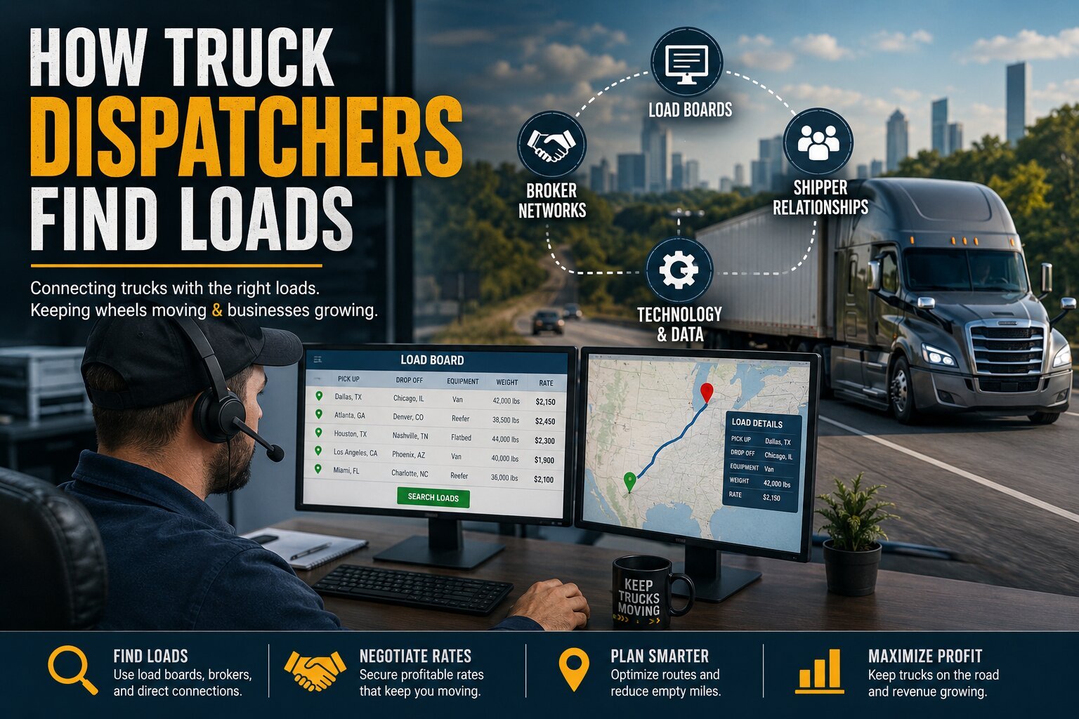 How Do Truck Dispatchers Find Loads?