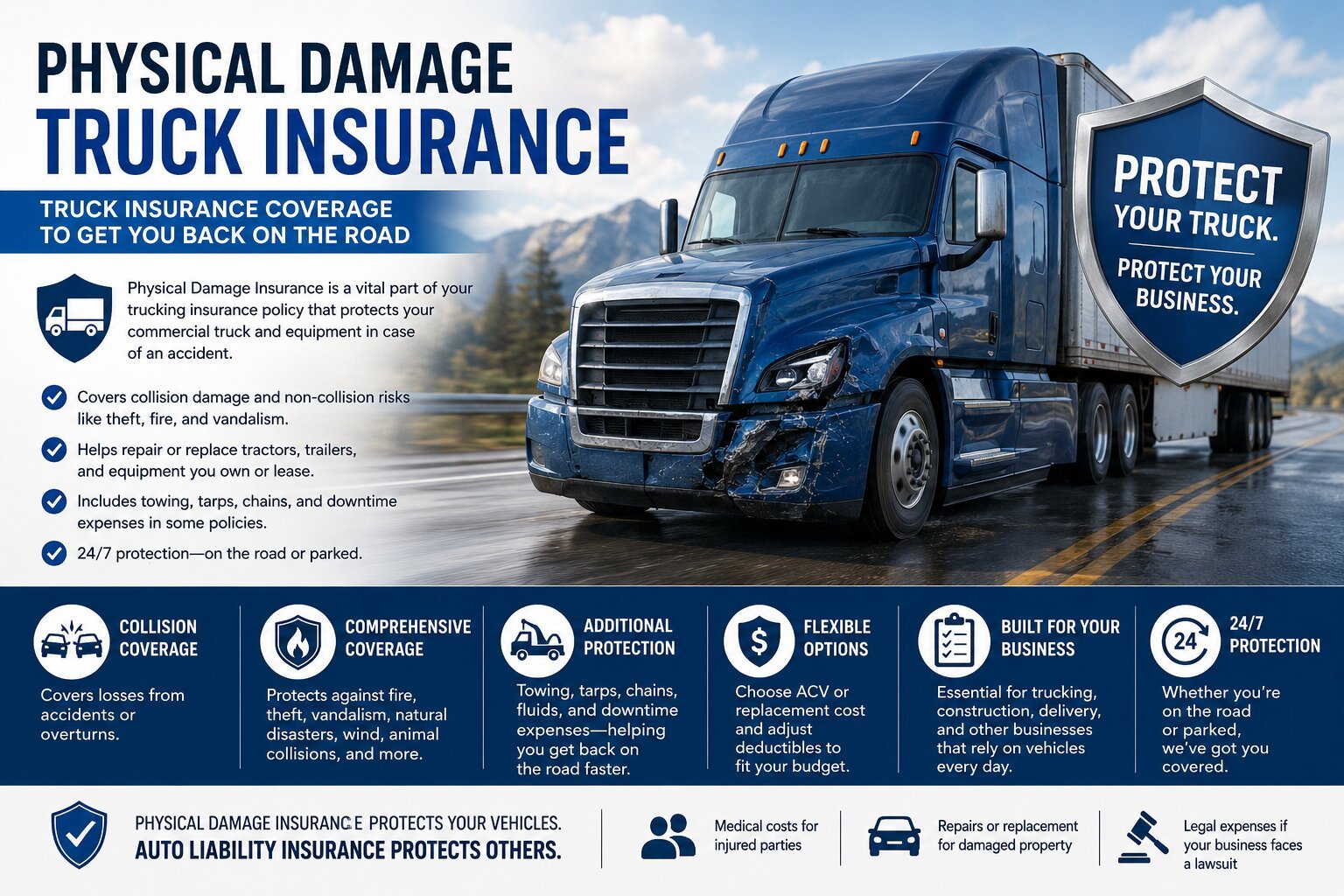 Physical Damage Truck Insurance
